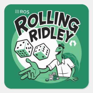 Pegatina Cuadrada ROS Rolling Ridley