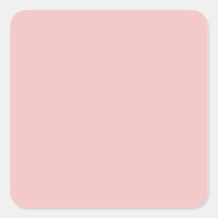 Pegatina Cuadrada Rosa Bebé