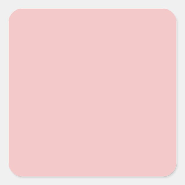 Pegatina Cuadrada Rosa Bebé (Anverso)