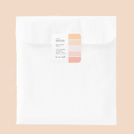 Pegatina Cuadrada Rosa Invitación móvil rosa