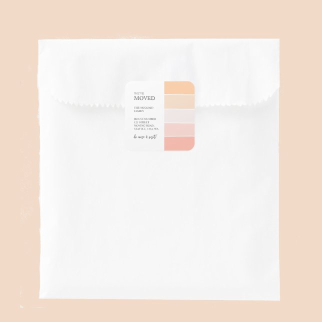 Pegatina Cuadrada Rosa Invitación móvil rosa (Subido por el creador)