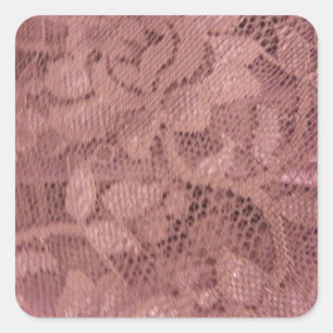 Pegatina Cuadrada Rosa Rosa Lace