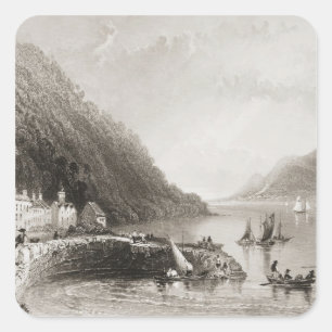 Pegatina Cuadrada Rosstrevor Pier