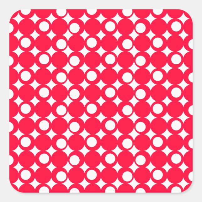 Pegatina Cuadrada Rouge Mod Ball Design @ Emporio Moffa (Anverso)