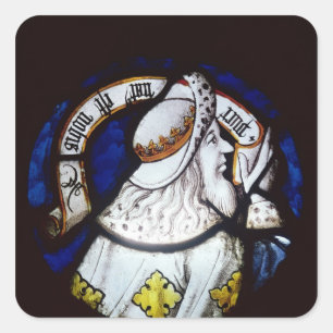 Pegatina Cuadrada Roundel del profeta Isaías