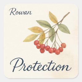 Pegatina Cuadrada Rowan Protection