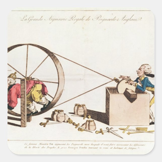 Pegatina Cuadrada Royal Sharpening Service (Anverso)