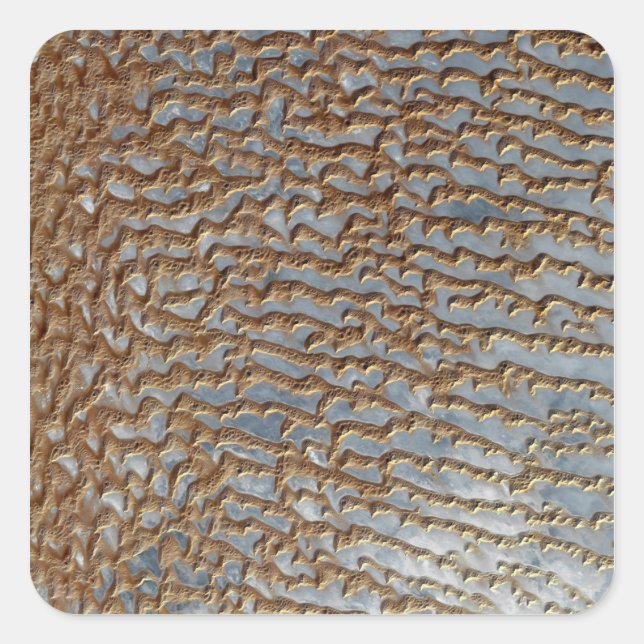 Pegatina Cuadrada Rub' al Khali, Arabia (Anverso)