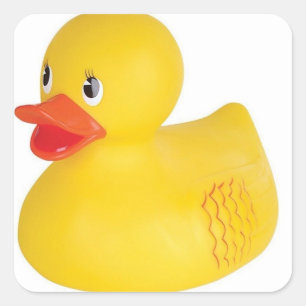 Pegatina Cuadrada Rubber Ducky