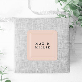 Pegatina Cuadrada Rubor de moda | Boutique