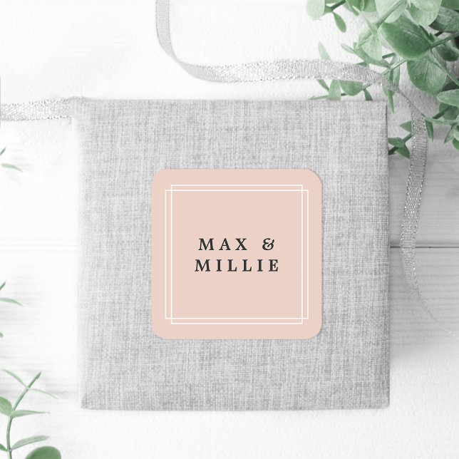 Pegatina Cuadrada Rubor de moda | Boutique (Subido por el creador)