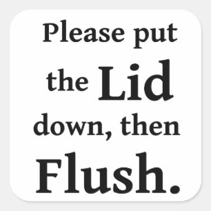 Pegatina Cuadrada Rubor del cuarto de baño