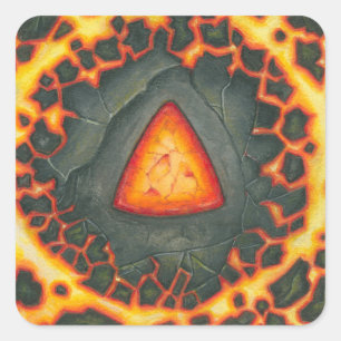 Pegatina Cuadrada Ruby Core