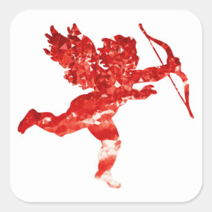 PEGATINA CUADRADA RUBY CUPID