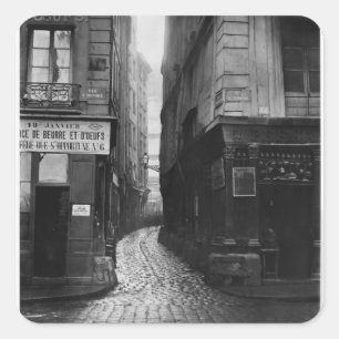 Pegatina Cuadrada Ruda Tirechape, de St. Honore de la ruda, París