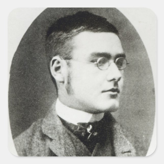 Pegatina Cuadrada Rudyard Kipling (Anverso)