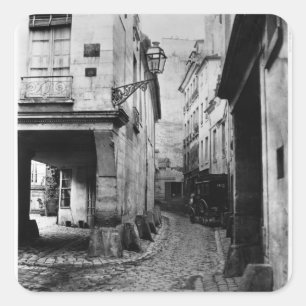 Pegatina Cuadrada Rue Chanoinesse, de la rue des Chantres, París