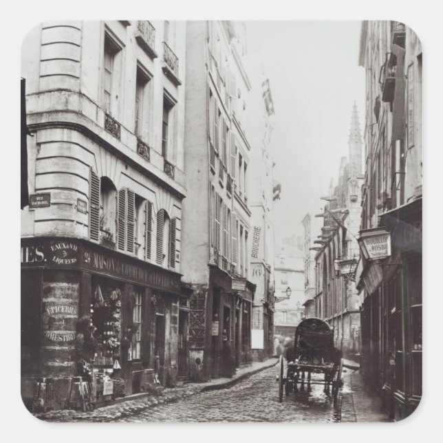Pegatina Cuadrada Rue Saint-Severin (Anverso)