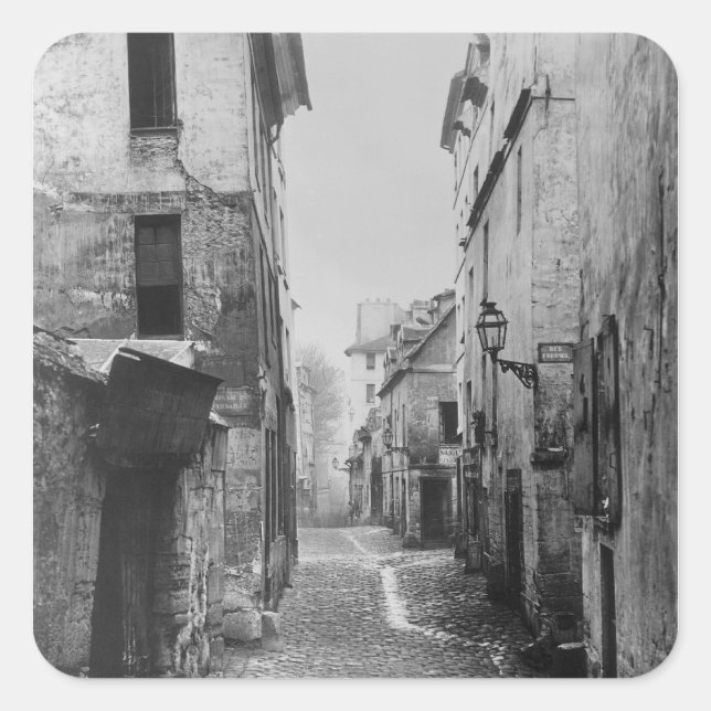 Pegatina Cuadrada Rue Traversine (Anverso)