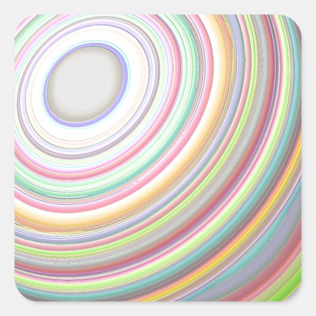 Pegatina Cuadrada Rueda de la vida (Anverso)