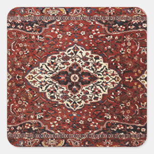 Pegatina Cuadrada Rug persa oriental
