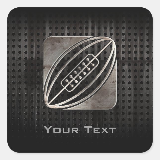 Pegatina Cuadrada Rugby; Guay Black (Anverso)