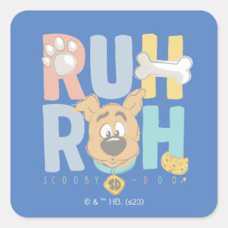 Pegatina Cuadrada "Ruh Roh"