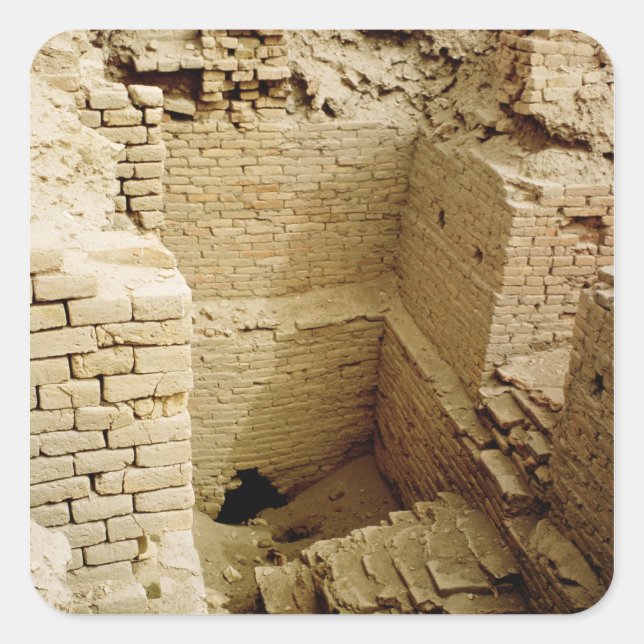 Pegatina Cuadrada Ruptura del palacio (Anverso)