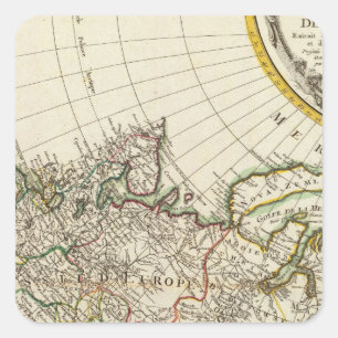 Pegatina Cuadrada Rusia 18