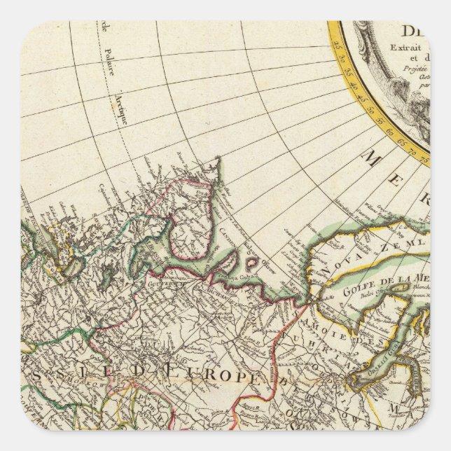 Pegatina Cuadrada Rusia 18 (Anverso)
