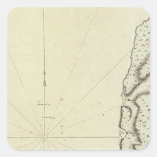 Pegatina Cuadrada Rusia 2