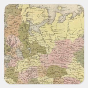 Pegatina Cuadrada Rusia En Europa 3