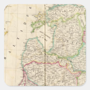 Pegatina Cuadrada Rusia, Europa 9