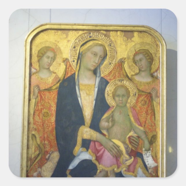 Pegatina Cuadrada Rusia, San Petersburgo, Palacio de Invierno, los 5 (Anverso)