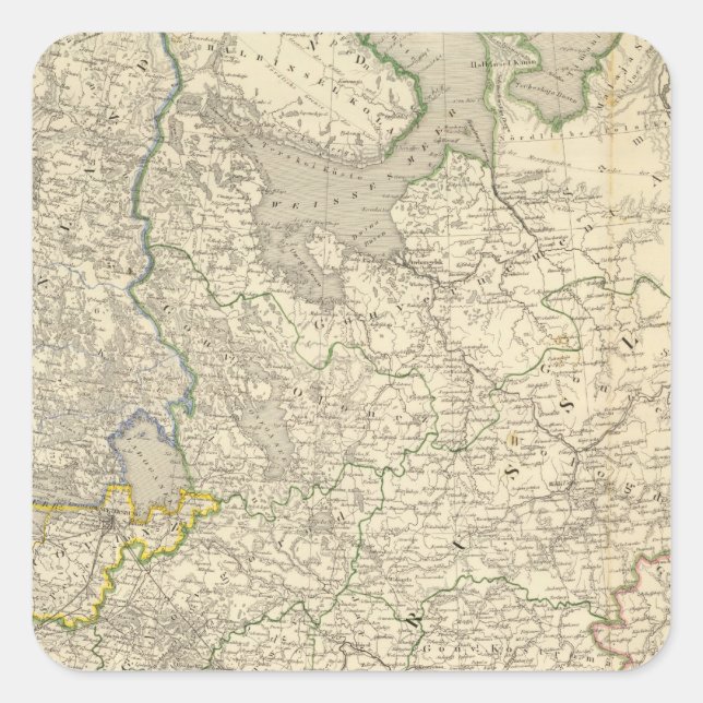 Pegatina Cuadrada Rusia y Europa 2 (Anverso)