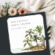 Pegatina Cuadrada Rústico Tropical Palm Tree Beach Sand Bridal Showe (Subido por el creador)