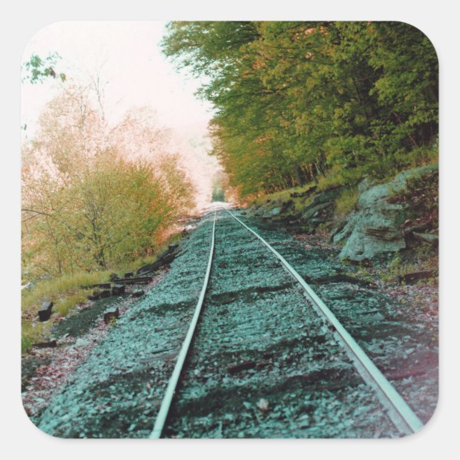 Pegatina Cuadrada Ruta de la soledad (Anverso)