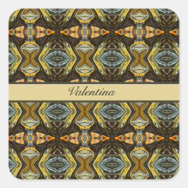 Pegatina Cuadrada Ruta de las especias