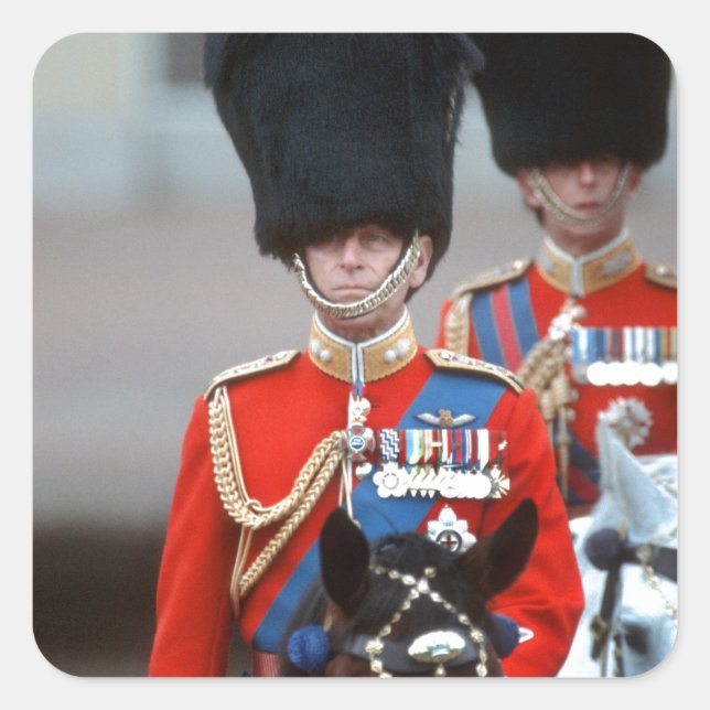 Pegatina Cuadrada S.A. Duque de Edimburgo (Anverso)