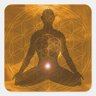 Pegatina Cuadrada Sacral Chakra Swadhisthana