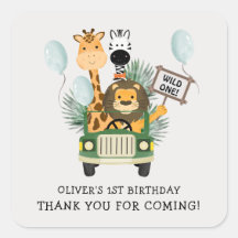 Safari Wild One First Birthday Gracias