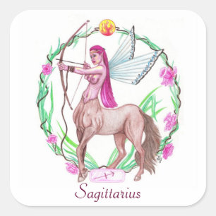 Pegatina Cuadrada Sagittarius