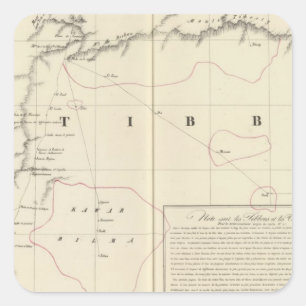 Pegatina Cuadrada Sáhara, África 16