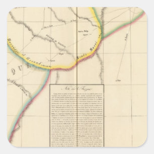 Pegatina Cuadrada Sáhara, Libia, África 10