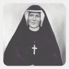 Pegatina Cuadrada Saint Faustina Kowalska
