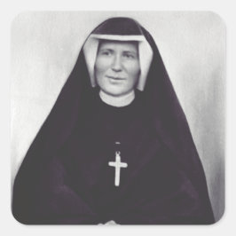 Pegatina Cuadrada Saint Faustina Kowalska