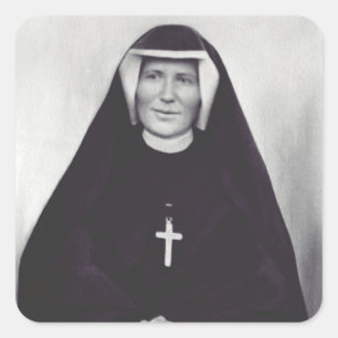 Pegatina Cuadrada Saint Faustina Kowalska