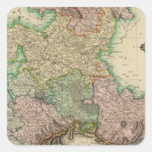 Pegatina Cuadrada Sajonia superior