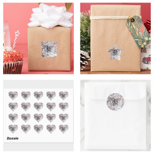 Pegatina Cuadrada Sakura Rosa Elegante Mejor Día de la Madre