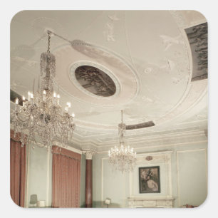 Pegatina Cuadrada Sala delantera, 1775